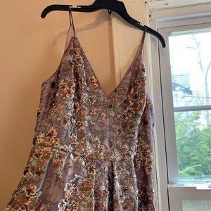 Prom gown  spaghetti straps size 14